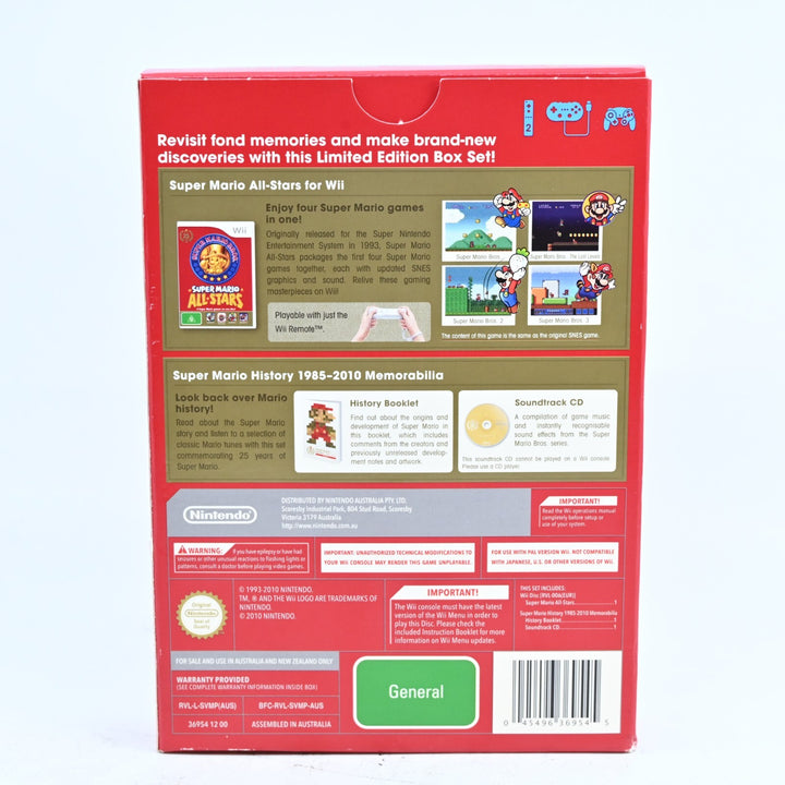 SIGNED Super Mario All Stars 25th Anniversary Nintendo Wii Game Charles Martinet
