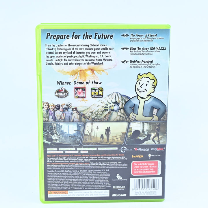 Fallout 3 - Xbox 360 Game - No Manual - PAL - MINT DISC!