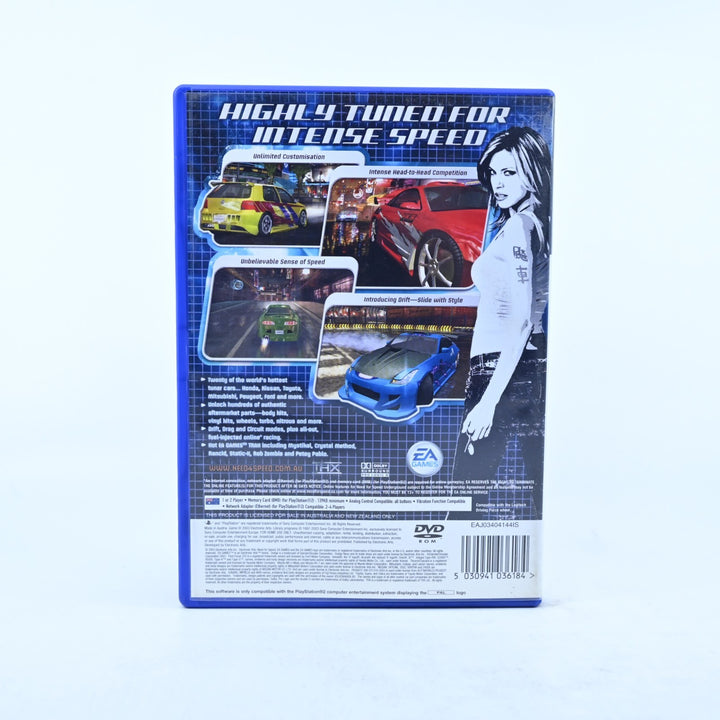 Need for Speed Underground - Sony Playstation 2 / PS2 Game + Manual - PAL