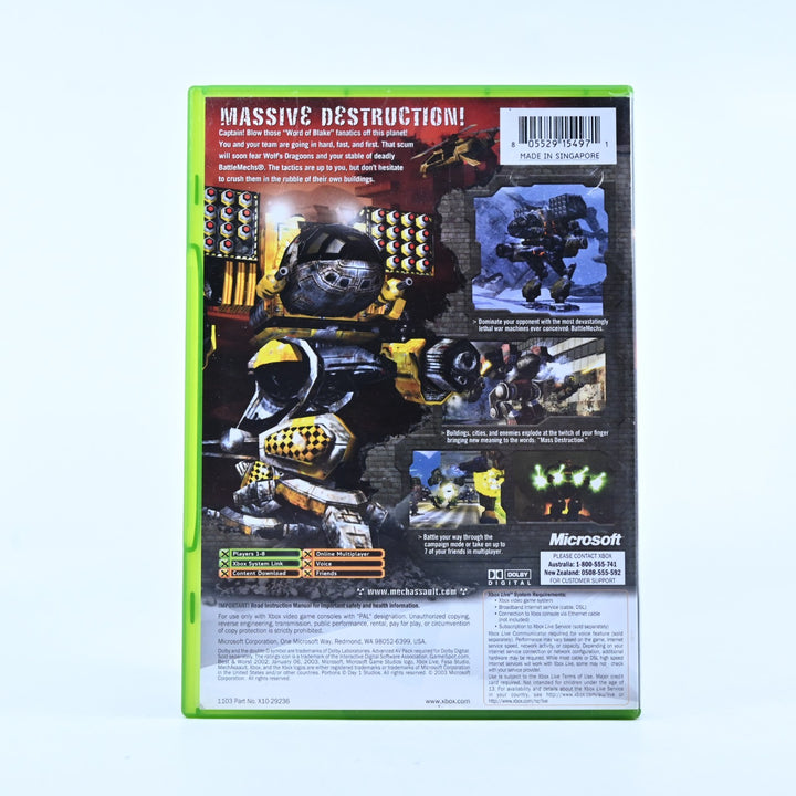 MechAssault - Original Xbox Game + Manual - PAL - MINT DISC!