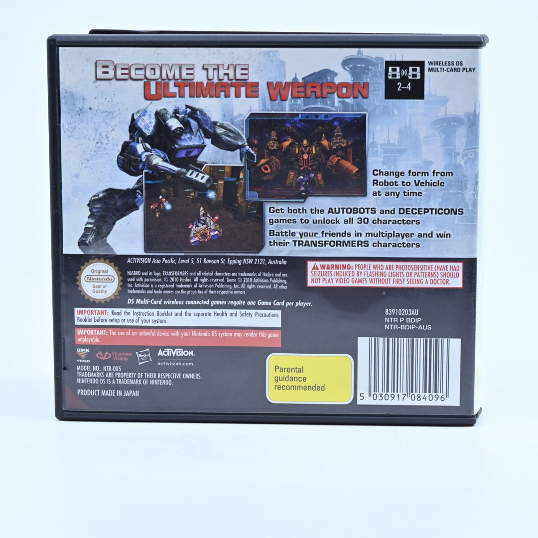 Transformers: War for Cybertron Decepticons - Nintendo DS Game - PAL + Manual
