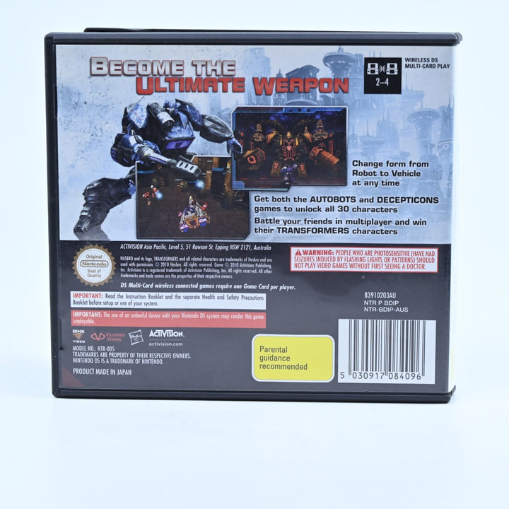 Transformers: War for Cybertron Decepticons - Nintendo DS Game - PAL + Manual