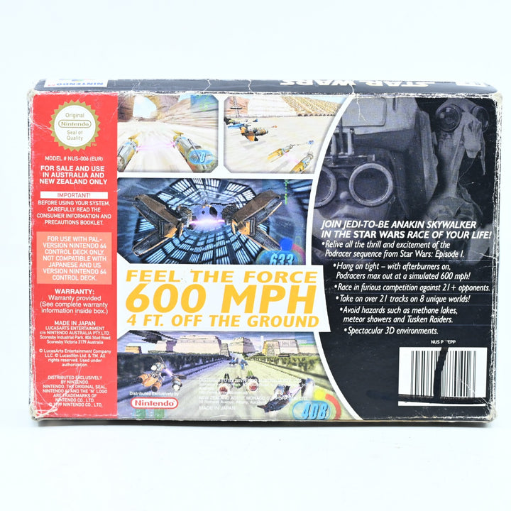 Star Wars Episode 1 Racer - N64 / Nintendo 64 Boxed Game - PAL - FREE POST!