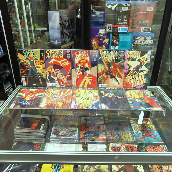 Captain Marvel - Complete Set 1-10 - Key! Civil War II - Fazekas - Marvel Comics