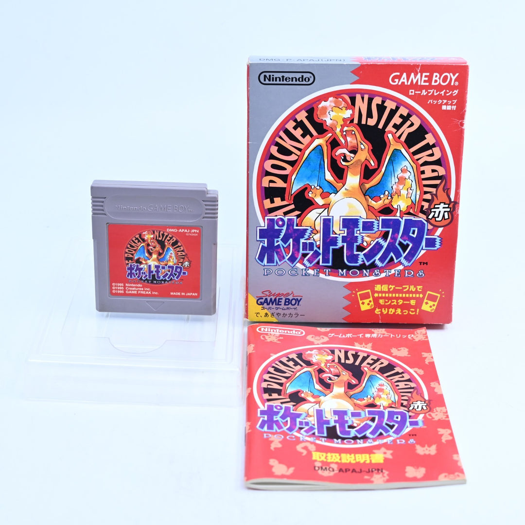 Pokemon Red Version - Nintendo Gameboy Boxed Game - No Map - NTSC-J