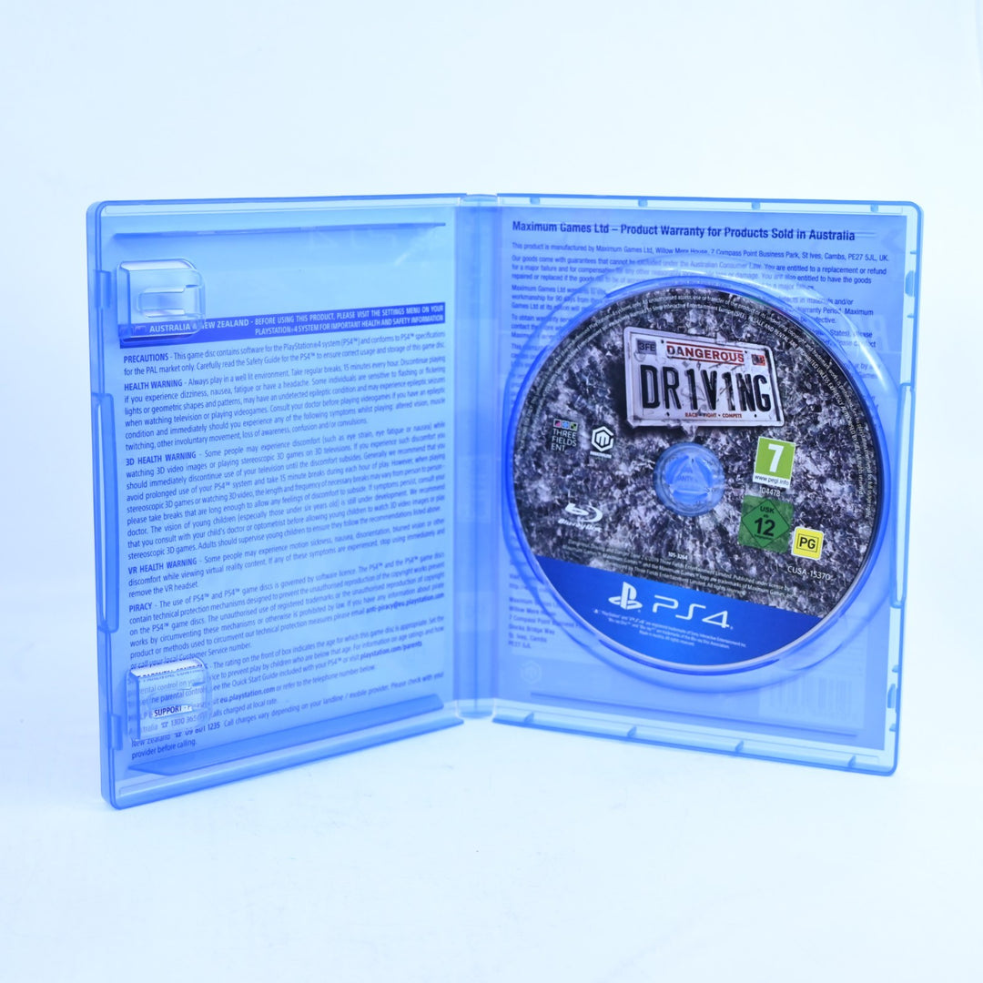 Dangerous Driving - Sony Playstation 4 / PS4 Game - MINT DISC!