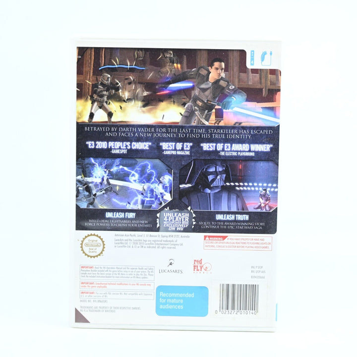 Star Wars: The Force Unleashed II - Nintendo Wii Game + Manual - MINT DISC!