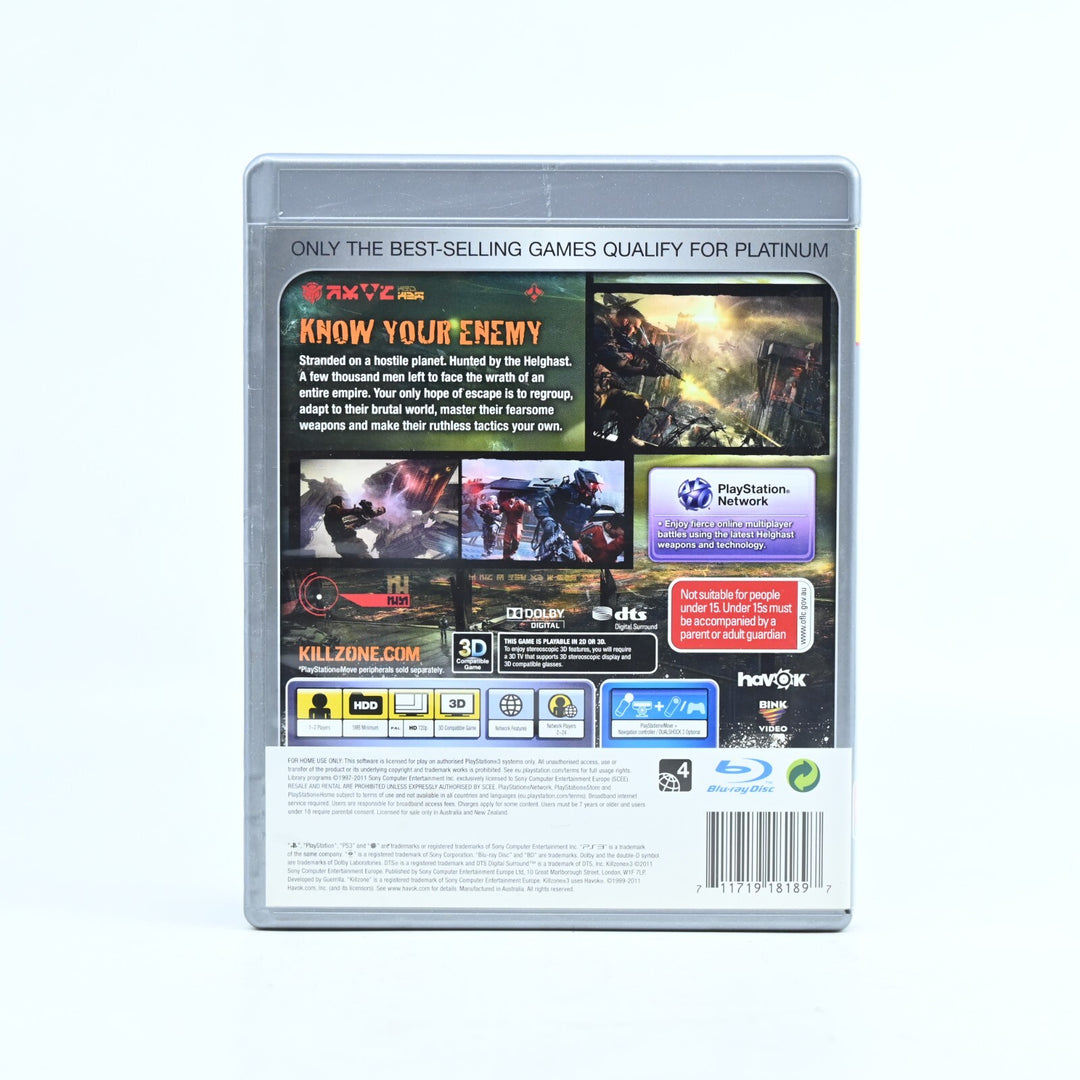 Killzone 3 - Sony Playstation 3 / PS3 Game + Manual - FREE POST!