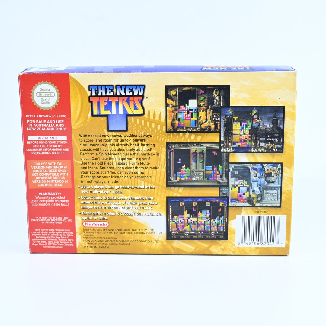 The New Tetris - N64 / Nintendo 64 Boxed Game - PAL - FREE POST!