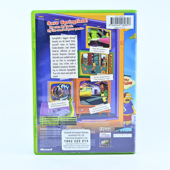 The Simpsons Hit & Run - Original Xbox Game - No Manual - PAL - MINT DISC!