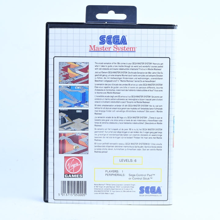 Marble Madness - Sega Master System Game - No Manual - PAL - FREE POST!