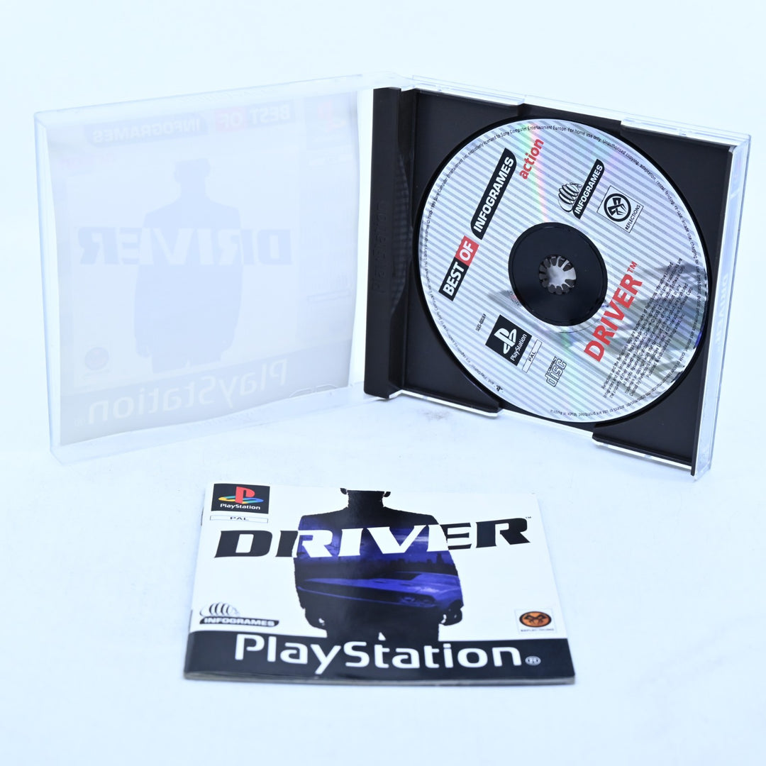 Driver - Sony Playstation 1 / PS1 Game + Manual - PAL - MINT DISC!