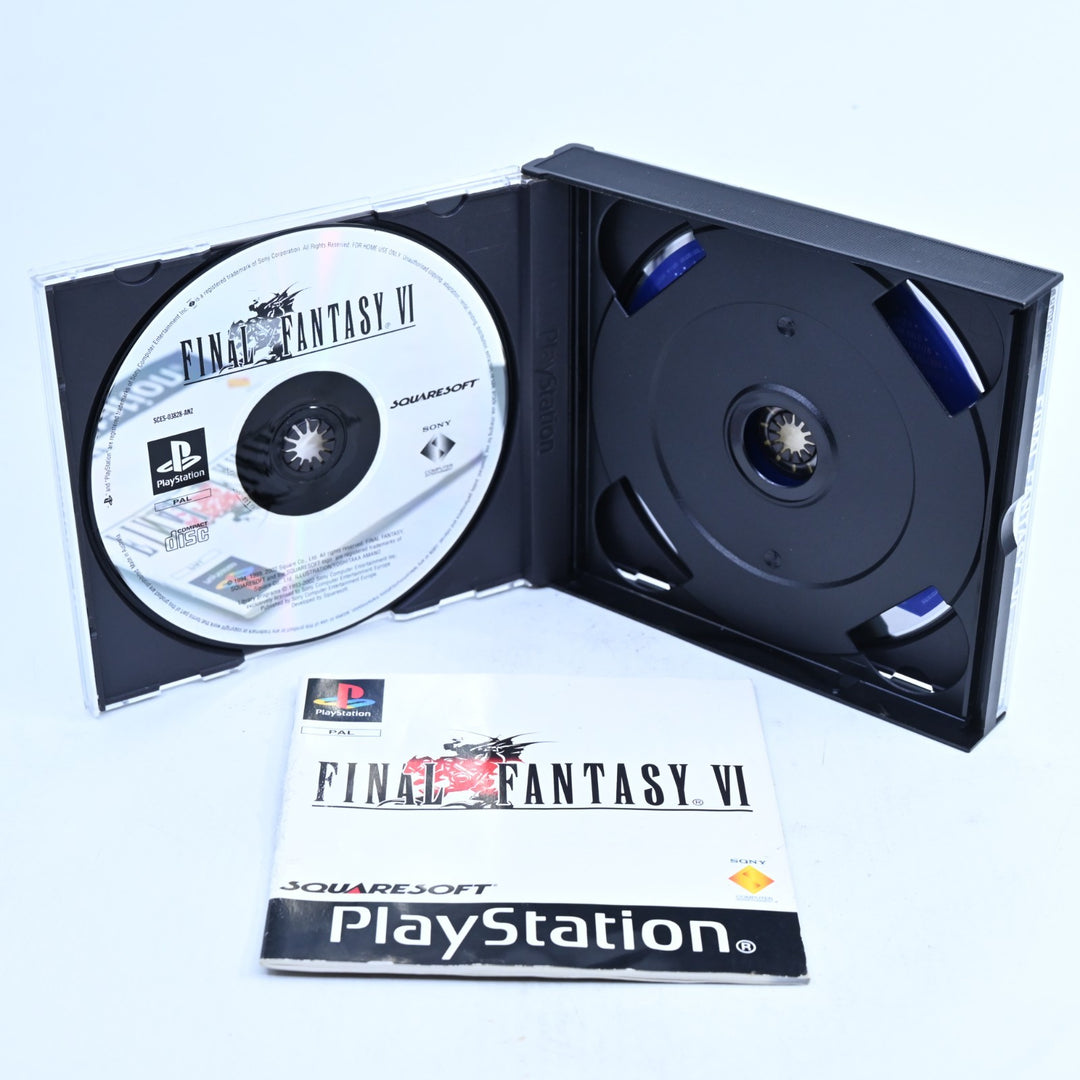 Final Fantasy VI - Sony Playstation 1 / PS1 Game + Manual - PAL - MINT DISCS!
