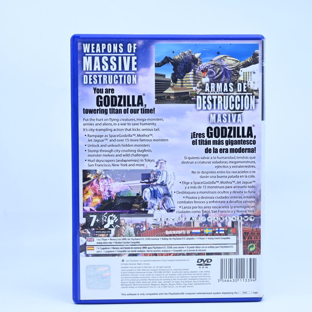 Godzilla: Save the Earth - Sony Playstation 2 / PS2 Game + Manual - PAL