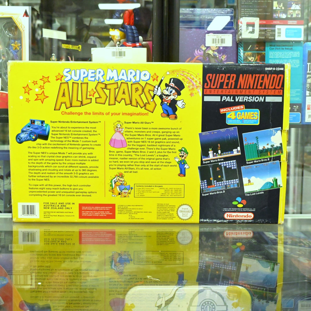 Super Mario All Stars Edition - Super Nintendo / SNES Boxed Console - PAL