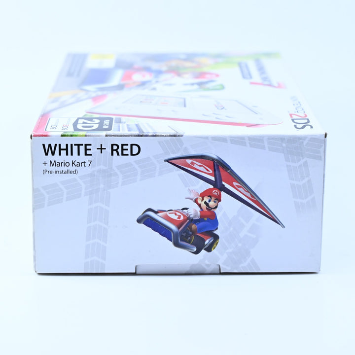 UNUSED! White + Red Mario Kart 7 Nintendo 2DS Boxed Console - AUS PAL