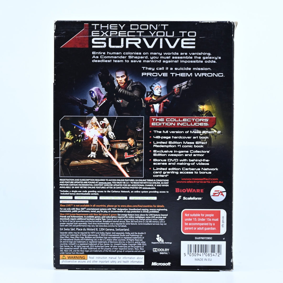 Mass Effect 2 Collector's Edition - Xbox 360 Game + Manual - FREE POST!