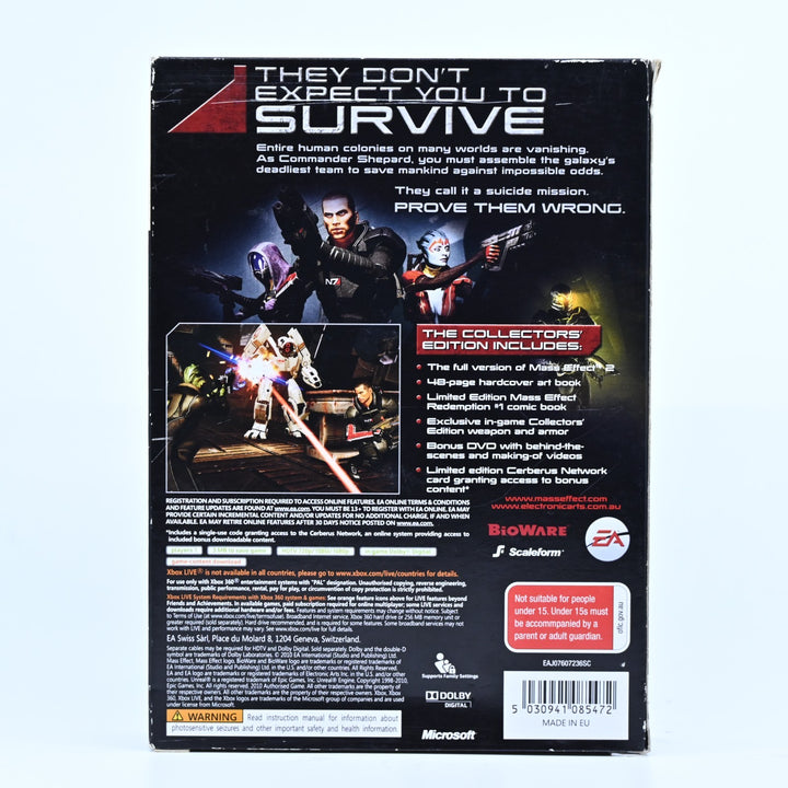 Mass Effect 2 Collector's Edition - Xbox 360 Game + Manual - FREE POST!