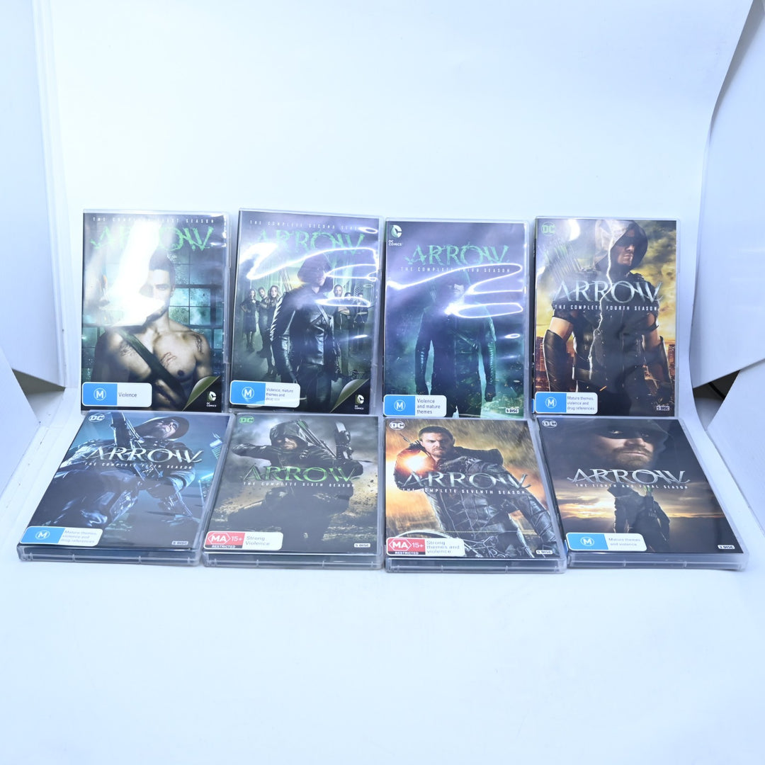 Arrow: The Complete Series - 38 Disc Collection- Seasons 1-8 - Region 4 - DVD