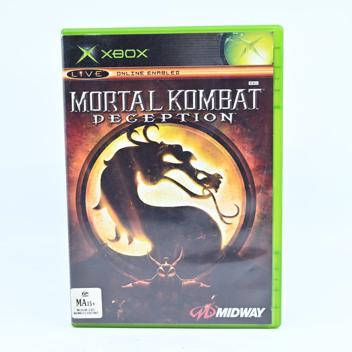 Mortal Kombat Deception - Original Xbox Game + Manual - PAL - MINT DISC!