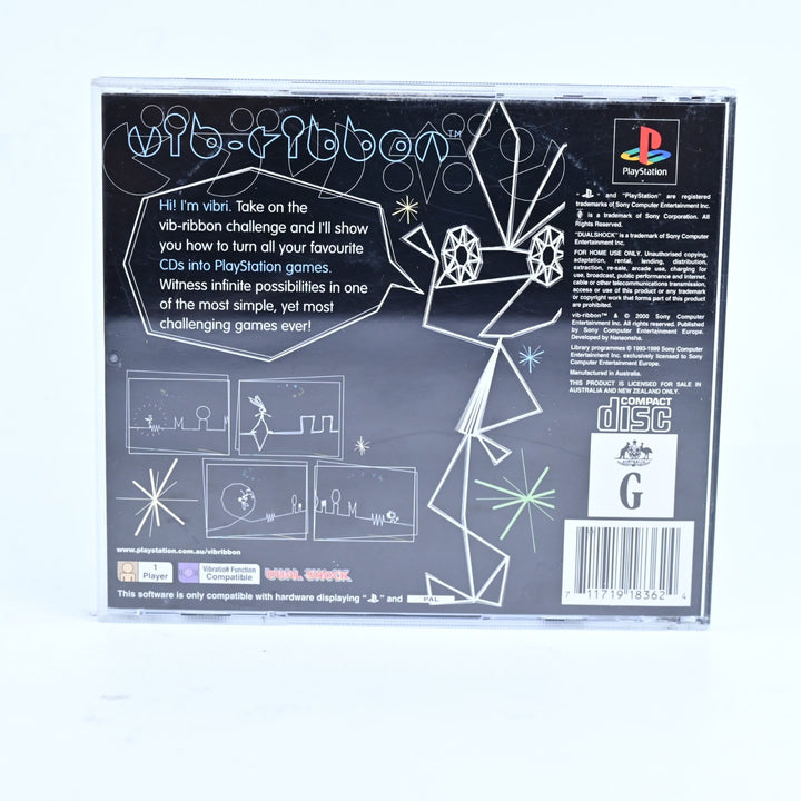 Vib Ribbon - Sony Playstation 1 / PS1 Game + Manual - PAL - MINT DISC!