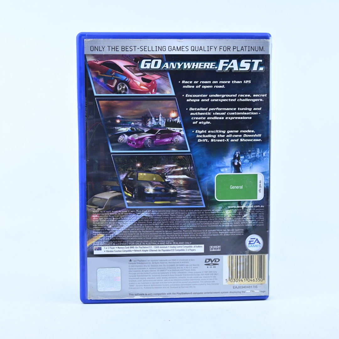 Need for Speed Underground 2 - Sony Playstation 2 / PS2 Game - No Manual - PAL