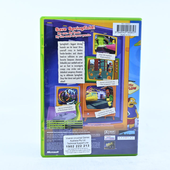 The Simpsons Hit & Run - Original Xbox Game + Manual - PAL