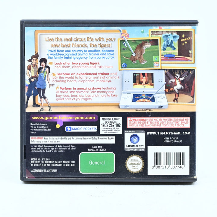 Tigerz Circus Life - Nintendo DS Game - PAL + Manual - FREE POST!