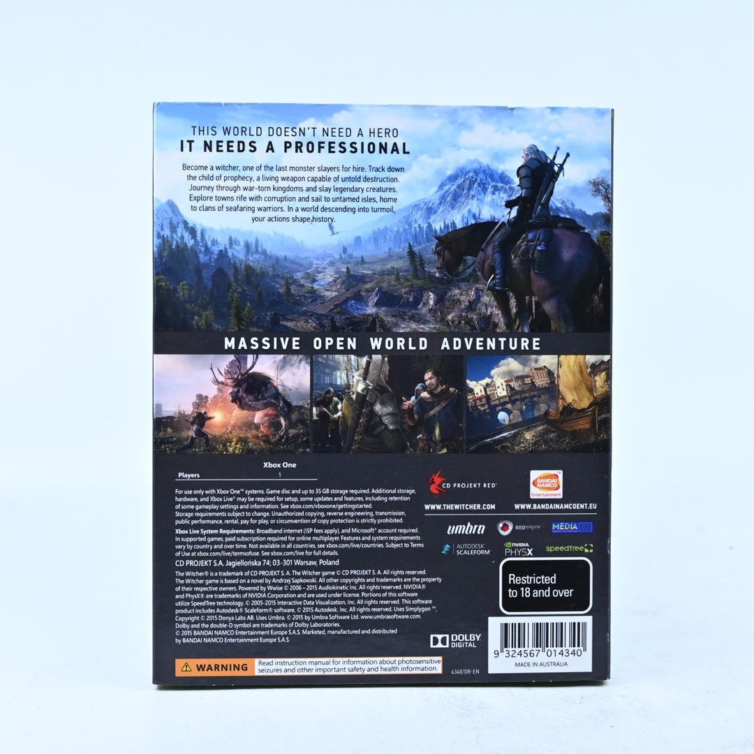 The Witcher III: Wild Hunt + Slip Cover - Xbox One Game - PAL - FREE POST!
