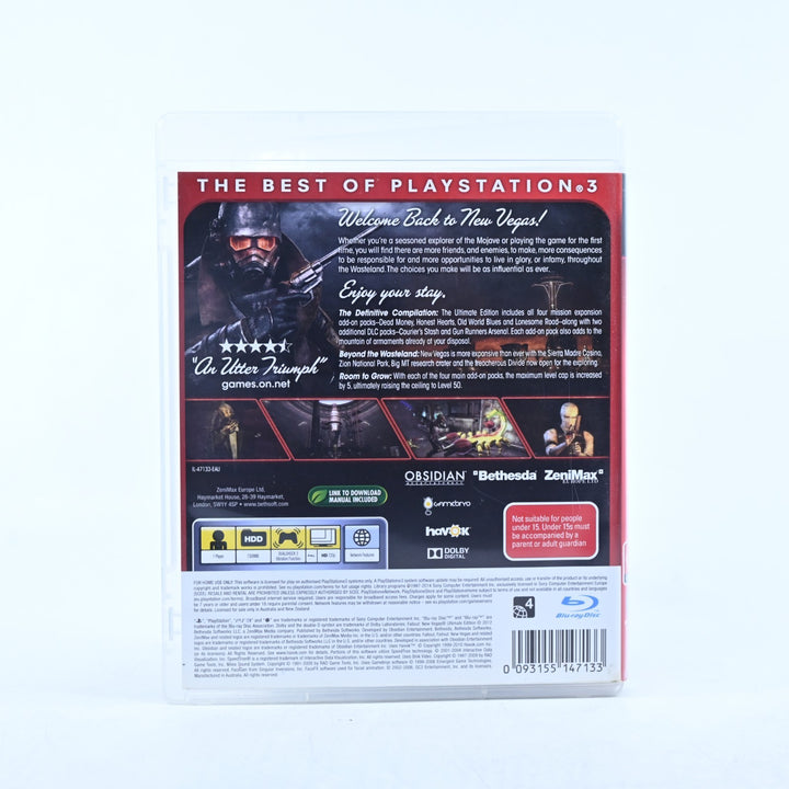 Fallout: New Vegas - Ultimate Edition - Sony Playstation 3 / PS3 Game + Manual