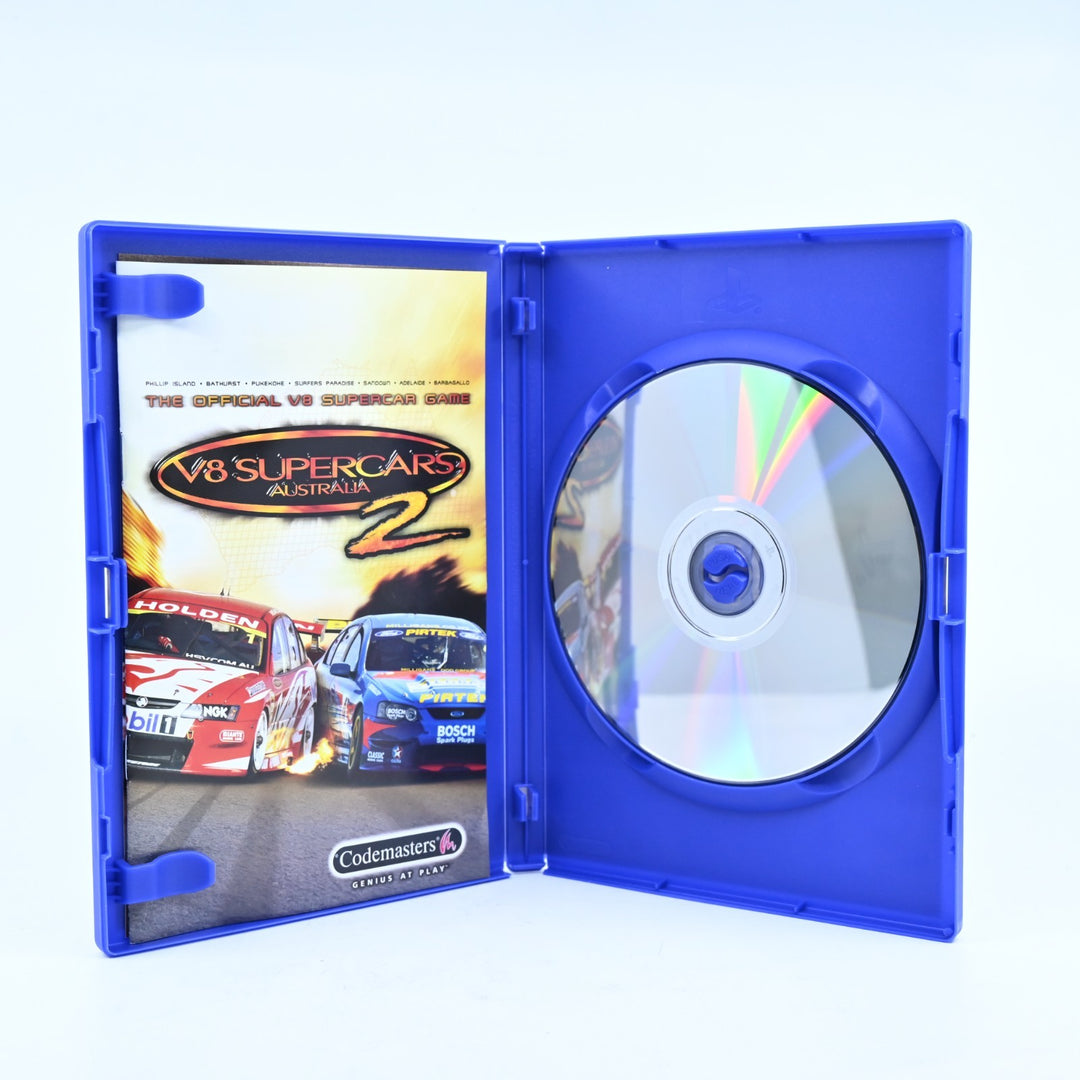 V8 Supercars Australia 2 - Sony Playstation 2 / PS2 Game + Manual - PAL