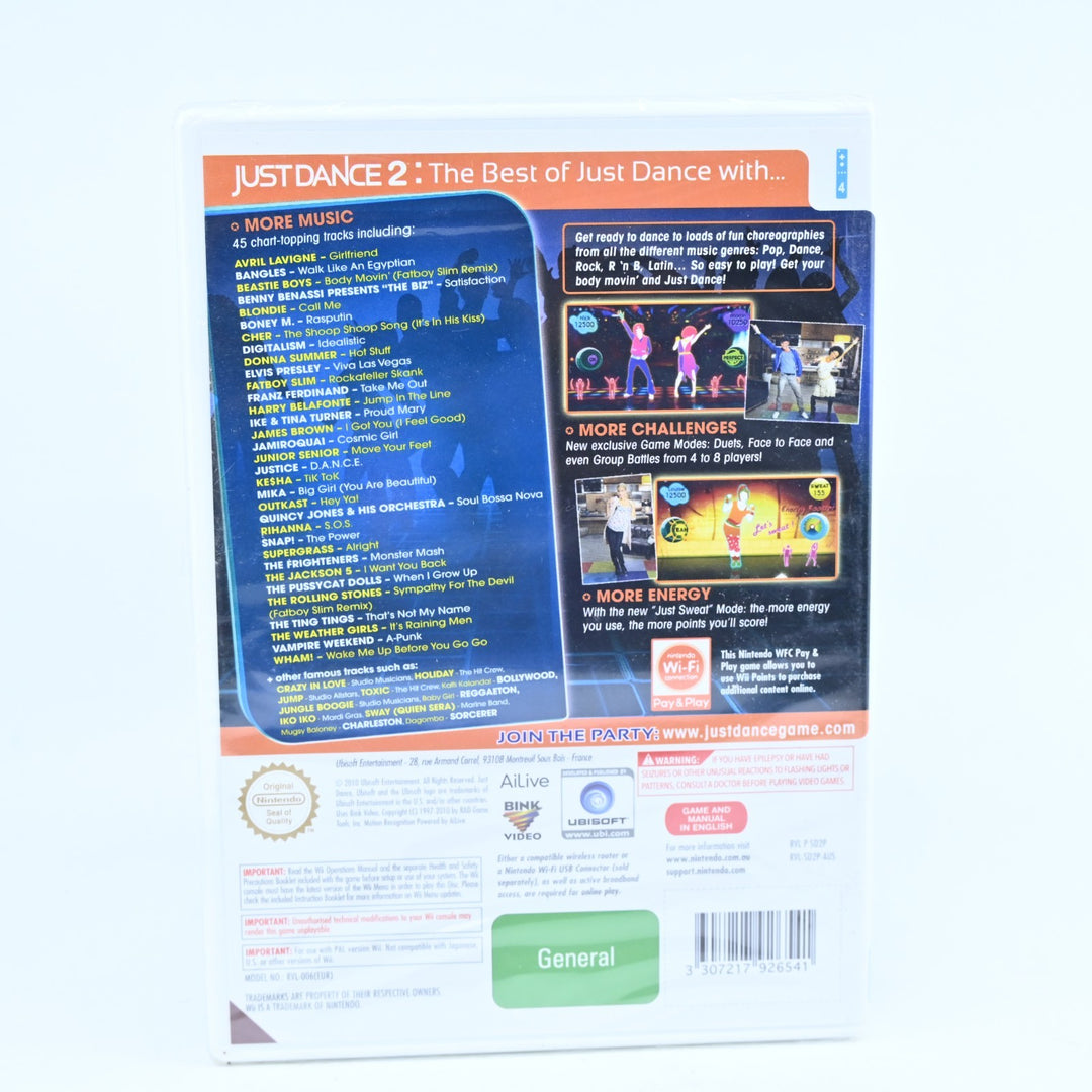 SEALED! Just Dance 2 - Nintendo Wii Game + Manual - PAL - MINT DISC!