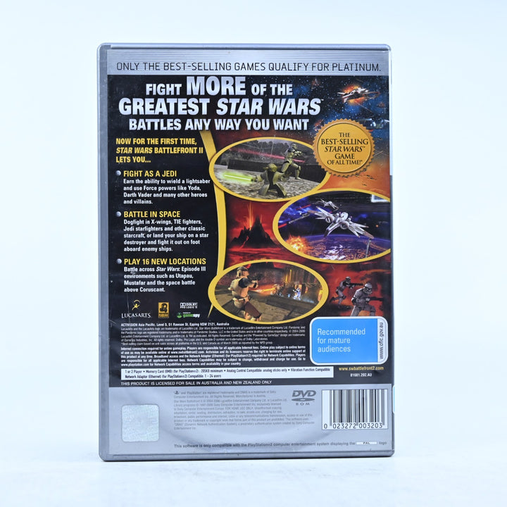 Star Wars Battlefront II - Sony Playstation 2 / PS2 Game + Manual - PAL