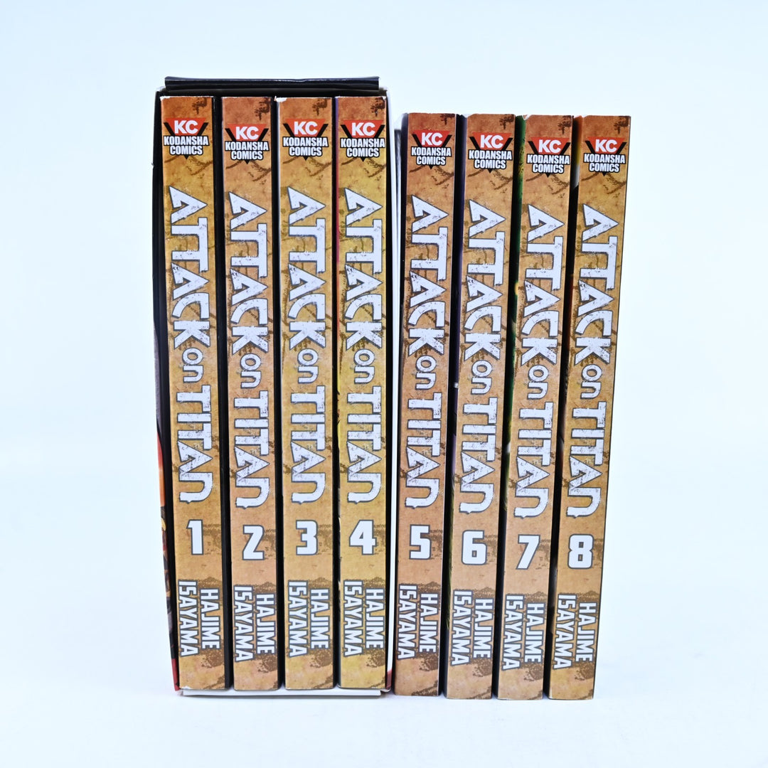 Attack on Titan - Volumes 1-8 - Hajime Isayama - Kodansha Comics - Manga