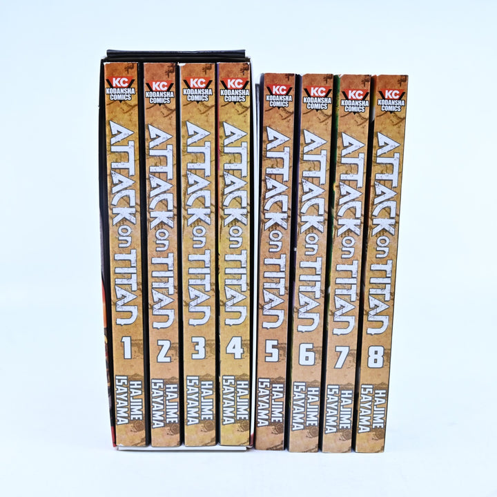 Attack on Titan - Volumes 1-8 - Hajime Isayama - Kodansha Comics - Manga