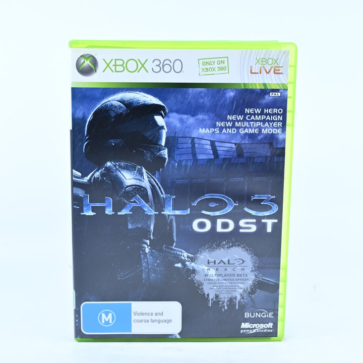 Halo 3 ODST - Xbox 360 Game + Manual - PAL - MINT DISC!