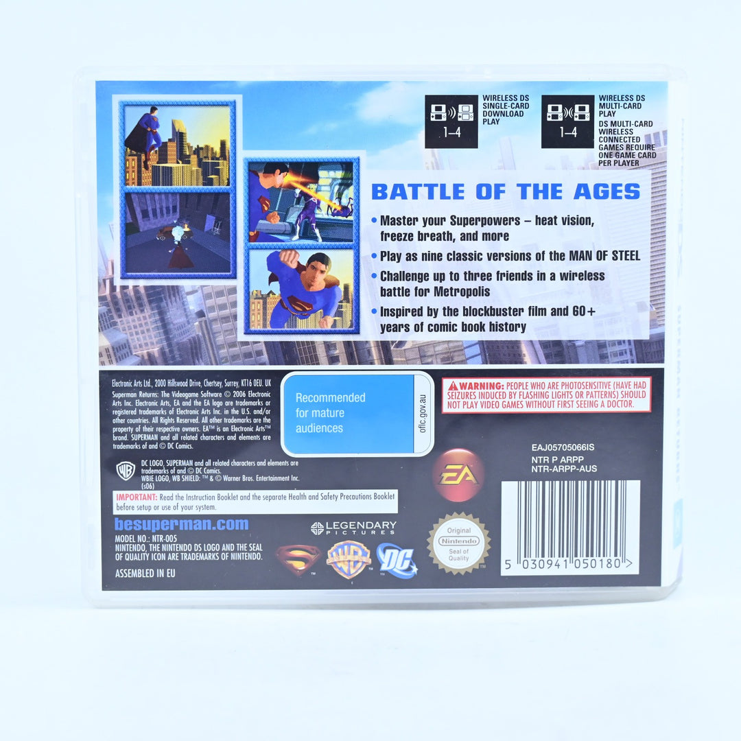 Superman Returns - Nintendo DS Game - PAL + Manual - FREE POST!