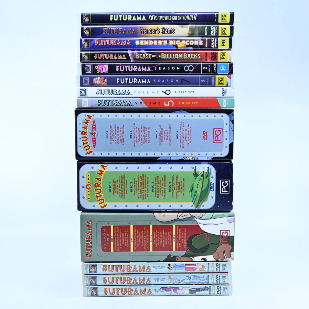 Futurama - Complete Series Seasons 1-8 + 4 Movies - Regions 1&4 - DVD