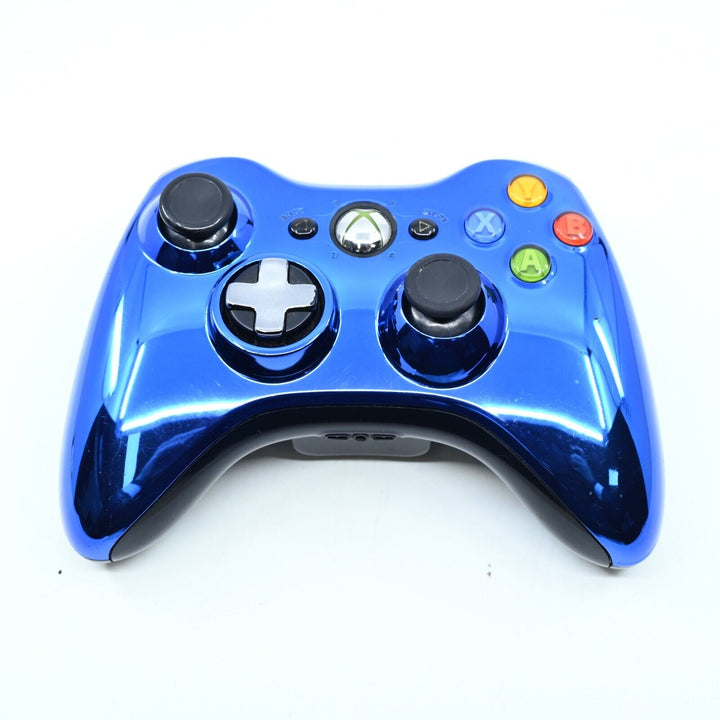 Official Chrome Blue Wireless Controller - Xbox 360 Accessory - PAL - FREE POST!