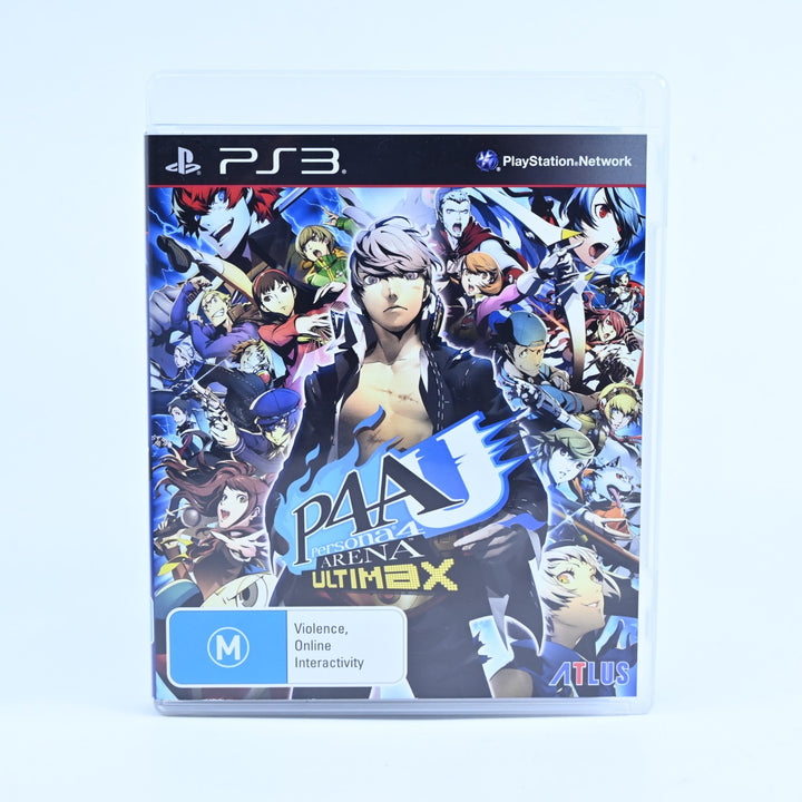 P4AU: Persona 4 Arena Ultimax - Sony Playstation 3 / PS3 Game + Manual