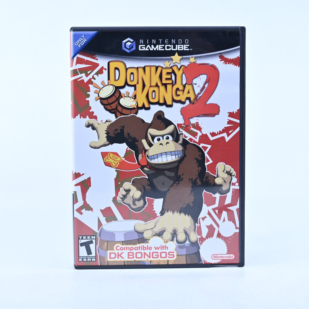 Donkey Konga 2 - Nintendo Gamecube Game + Manual - NTSC U/C - FREE POST!