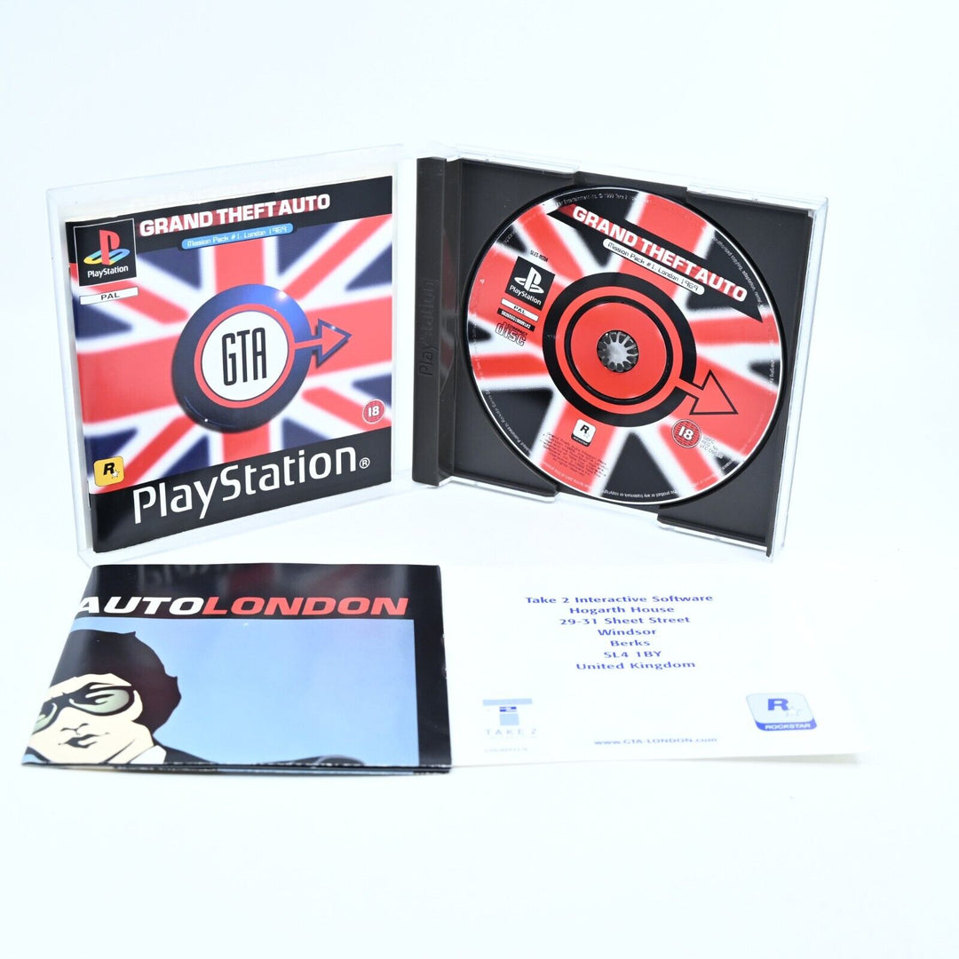 Grand Theft Auto London 1969 - Sony Playstation 1 /PS1 Game + Manual - MINT DISC