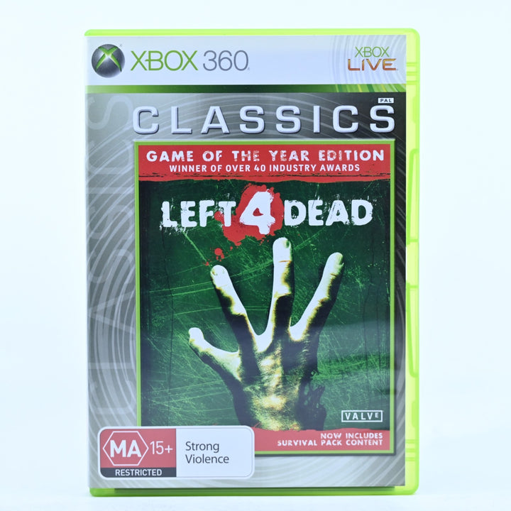 Left 4 Dead - GOTY Edition - Xbox 360 Game + Manual - PAL - MINT DISC!