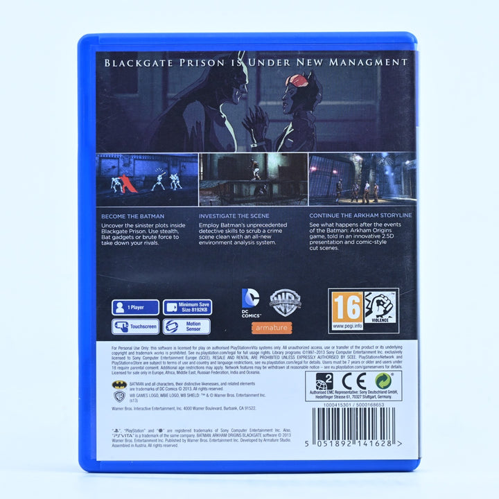Batman Arkham Origins Blackgate - Sony PS Vita Game - FREE POST!