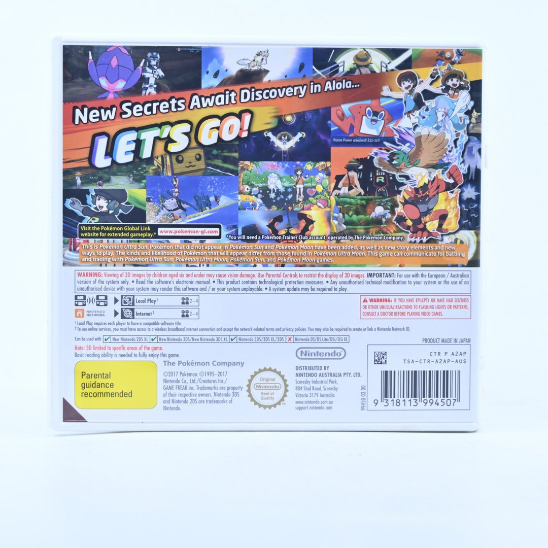 Pokemon Ultra Sun - Nintendo 3DS Game - PAL + Manual - FREE POST!