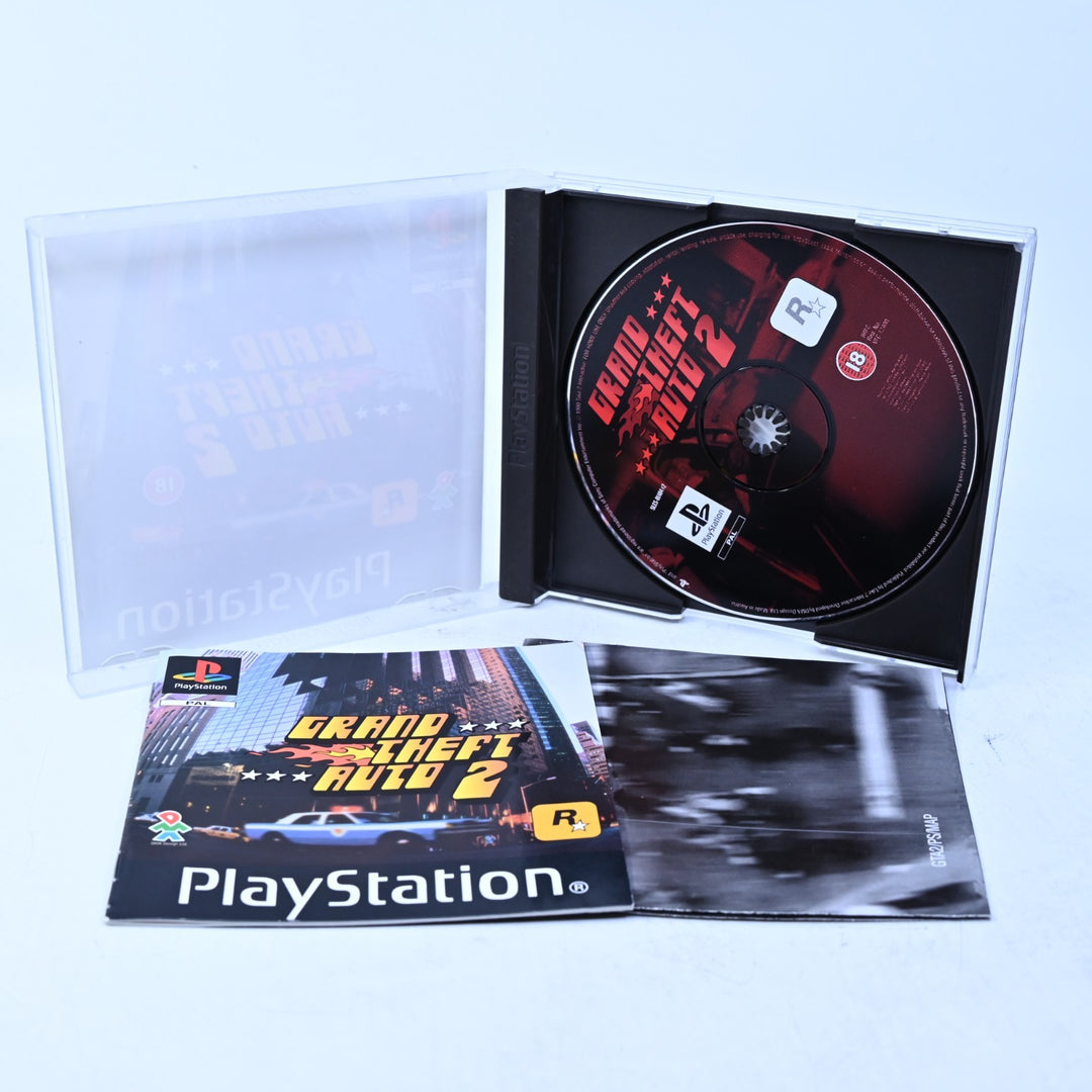 Grand Theft Auto 2 - Sony Playstation 1 / PS1 Game + Manual + Map - PAL