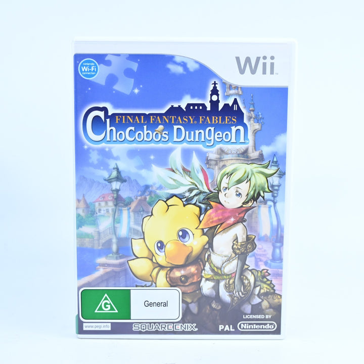 Final Fantasy Fables Chocobo's Dungeon - Nintendo Wii Game + Manual - PAL