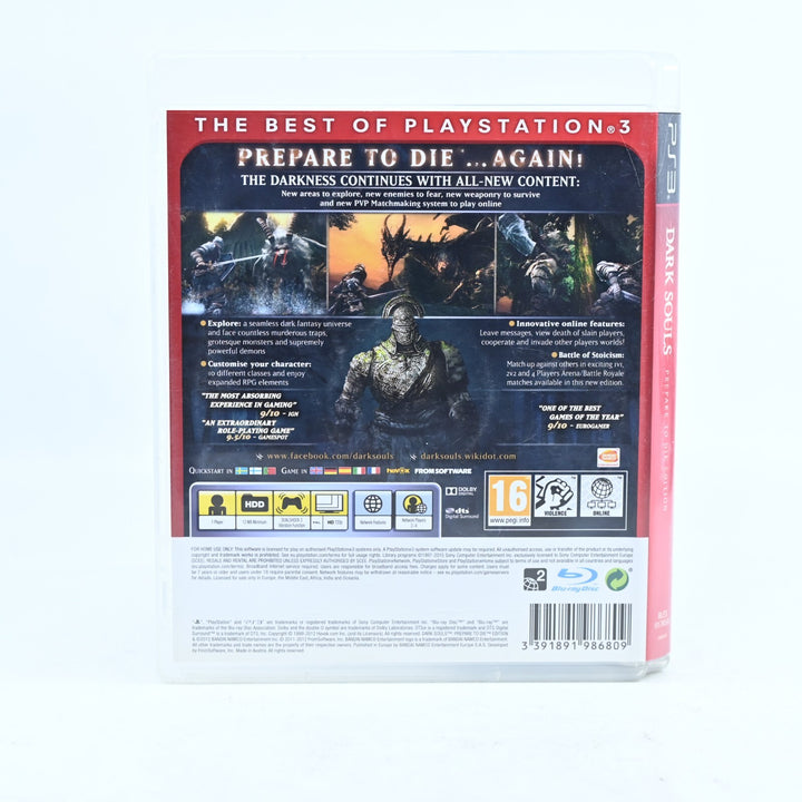Dark Souls: Prepare to Die Edition - Sony Playstation 3 / PS3 Game + Manual