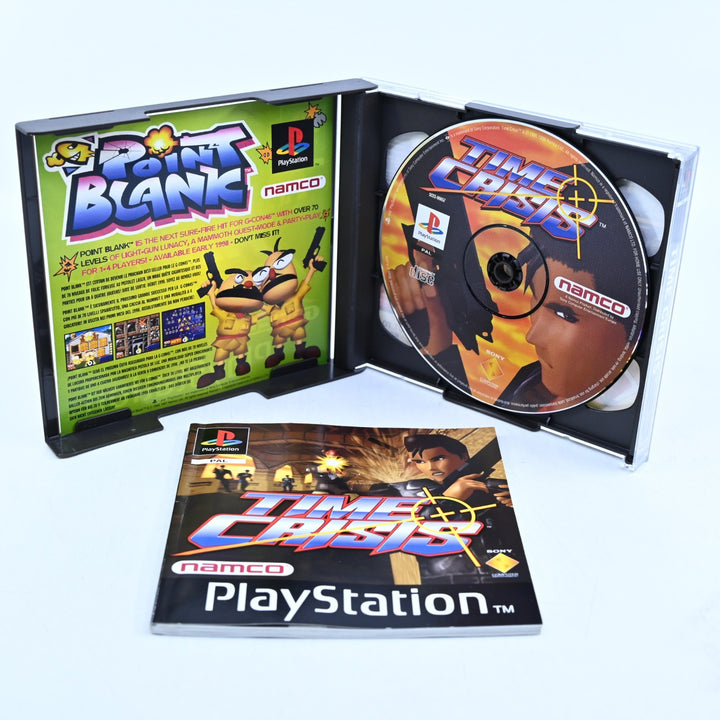Time Crisis - Sony Playstation 1 / PS1 Game + Manual - PAL - MINT DISC!