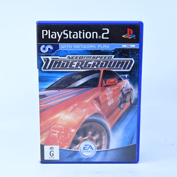 Need for Speed Underground - Sony Playstation 2 / PS2 Game + Manual - PAL